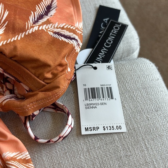 La Blanca Women's Multi Strap Cross Back One Piece Swimsuit Sienna/Sandy Cove16 - Picture 4 of 7